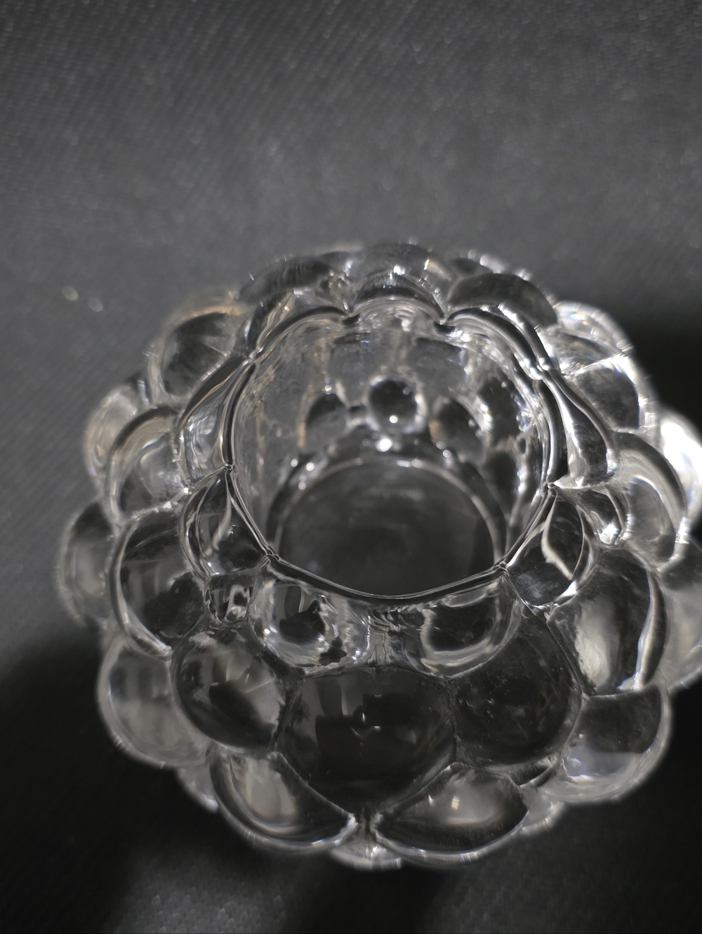 Orrefors Raspberry Crystal Votive - Picture 2 of 3